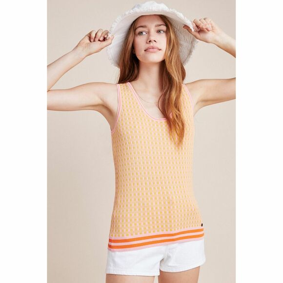 New Anthropologie Tanya Sweater Tank by Numph $90 Pink SMALL - Picture 1 of 3